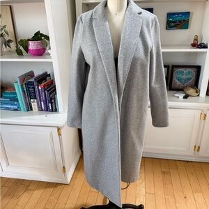 Zara Elegant Gray Women's Coat w/ pockets size Large